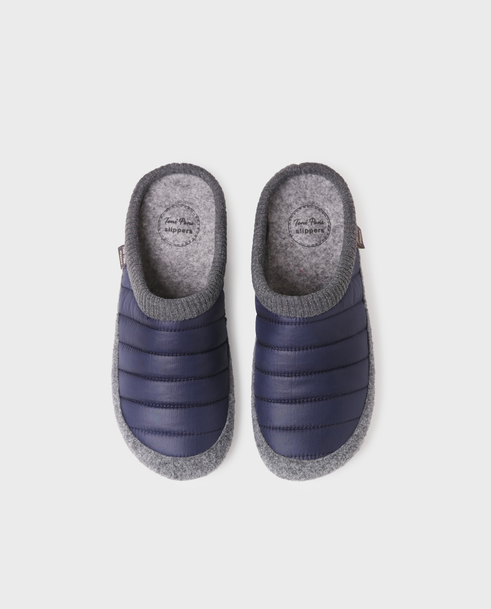 Zapatillas de casa de hombre de fieltro - Toni Pons - Azul marino Azul marino-3