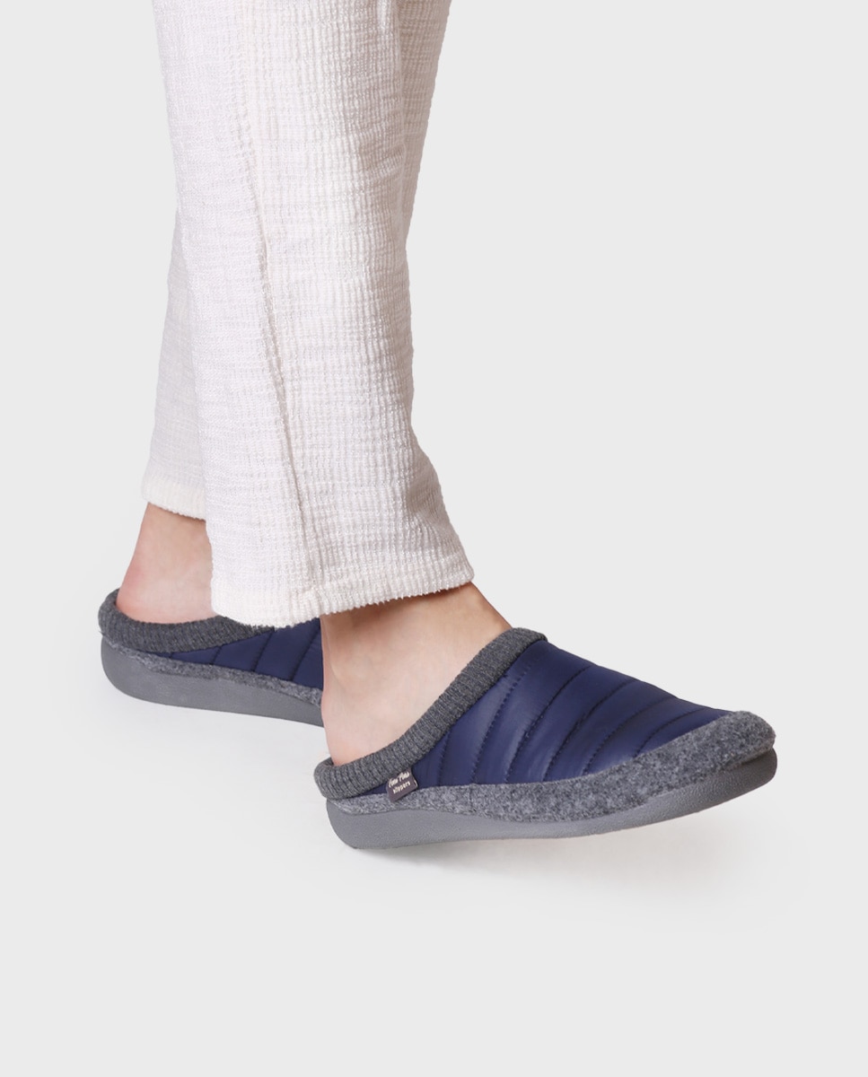 Zapatillas de casa de hombre de fieltro - Toni Pons - Azul marino Azul marino-4