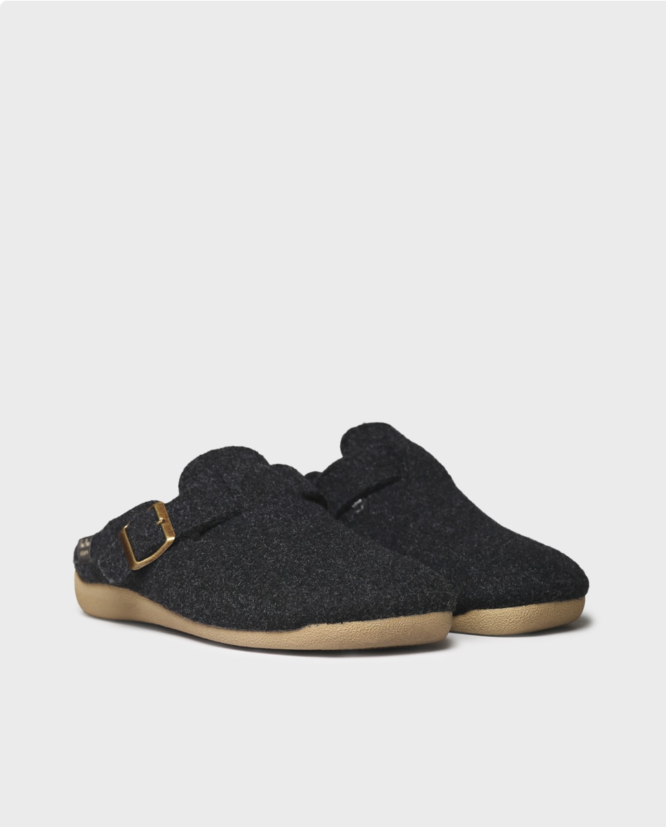 Zapatillas de casa de hombre tipo zueco - Toni Pons - Negro Negro-4