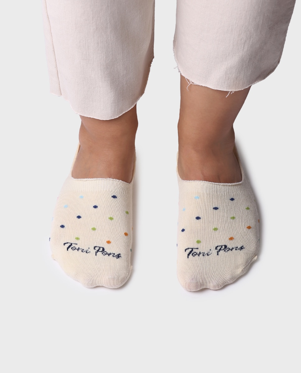 Pinkies de algodón de hombre de topos - Toni Pons - Beige Beige-3