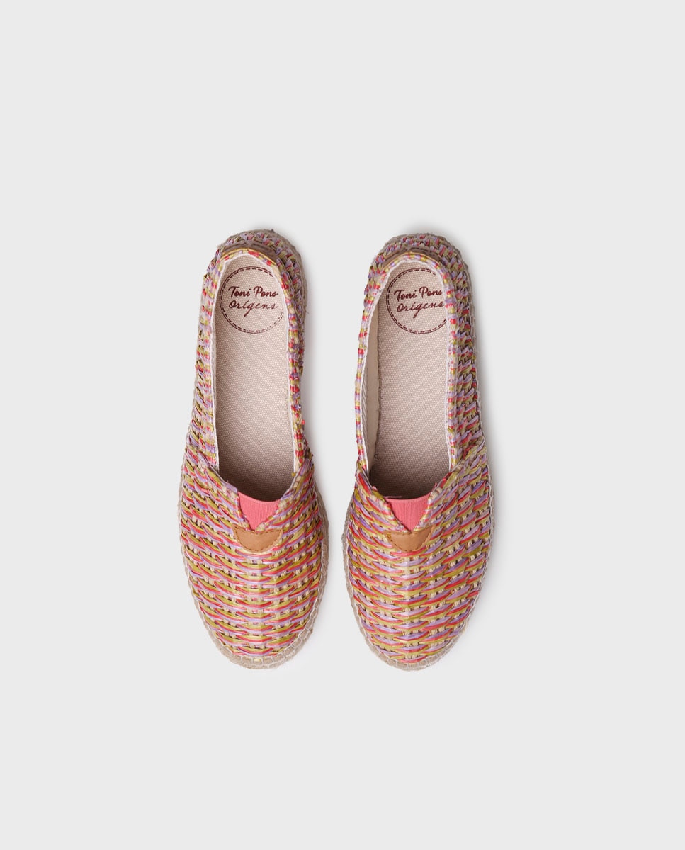 Alpargatas planas de mujer de rafia - Toni Pons - Multicolor Multicolor-3