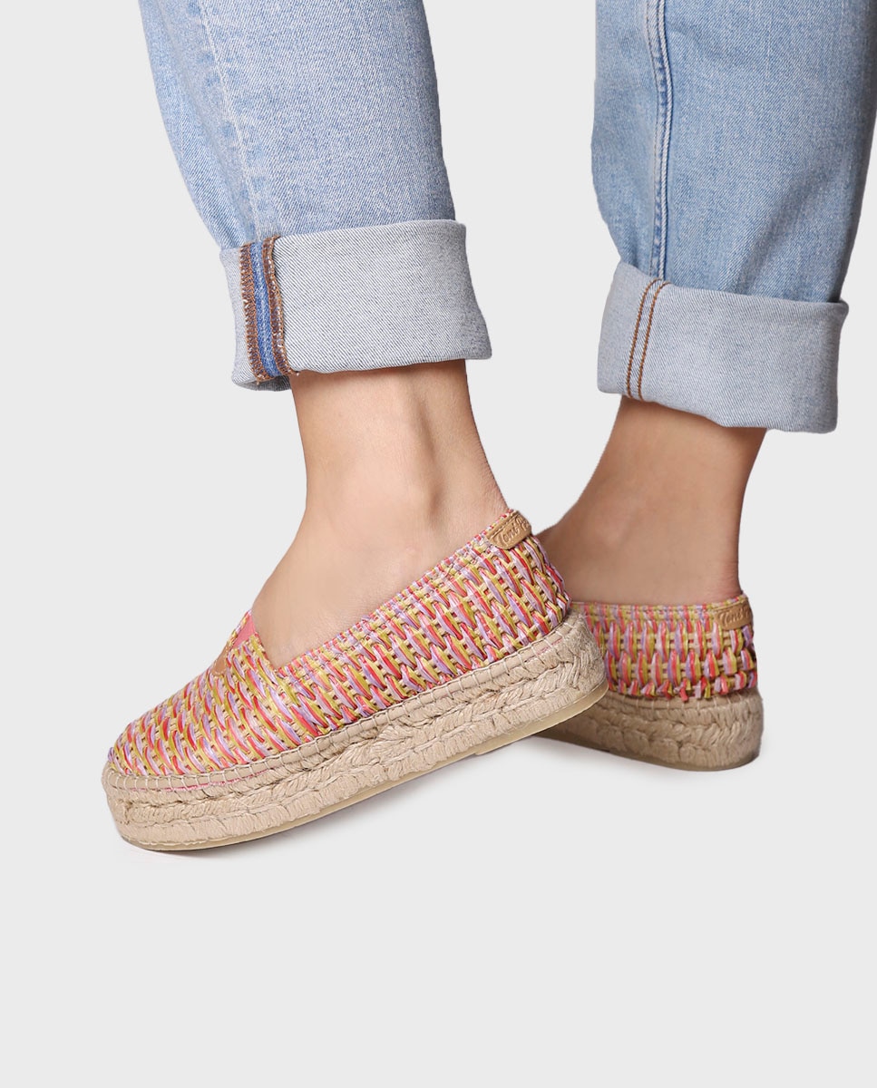 Alpargatas planas de mujer de rafia - Toni Pons - Multicolor Multicolor-4