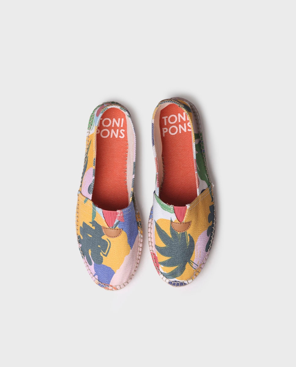 Alpargatas planas de mujer de tejido estampado - Toni Pons - Multicolor Multicolor-4