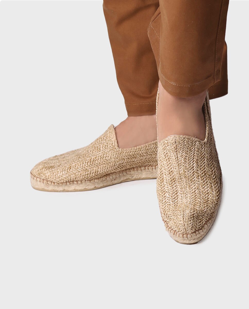 Alpargatas de hombre de rafia y suela de goma - Toni Pons - Natural Natural-2
