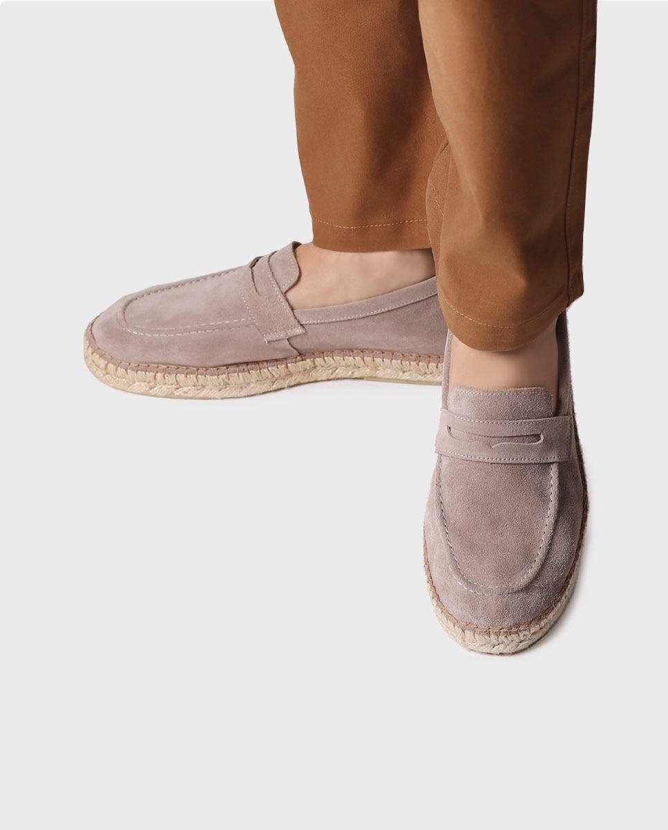 Alpargatas de hombre de serraje - Toni Pons - Gris Gris-2
