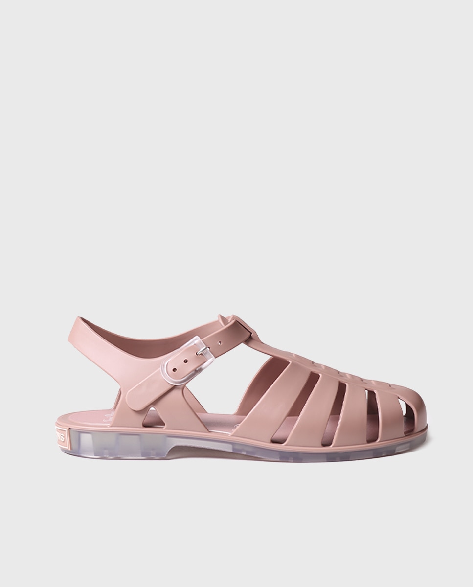 Cangrejeras de mujer de goma con hebilla - Toni Pons - Rosa Rosa-1