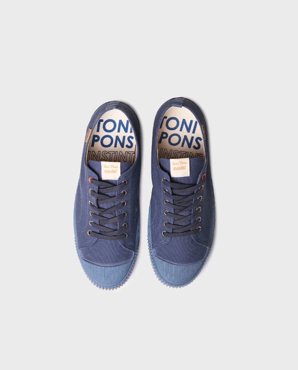 Zapatillas de lona de hombre de algodón - Toni Pons - Azul Azul-3
