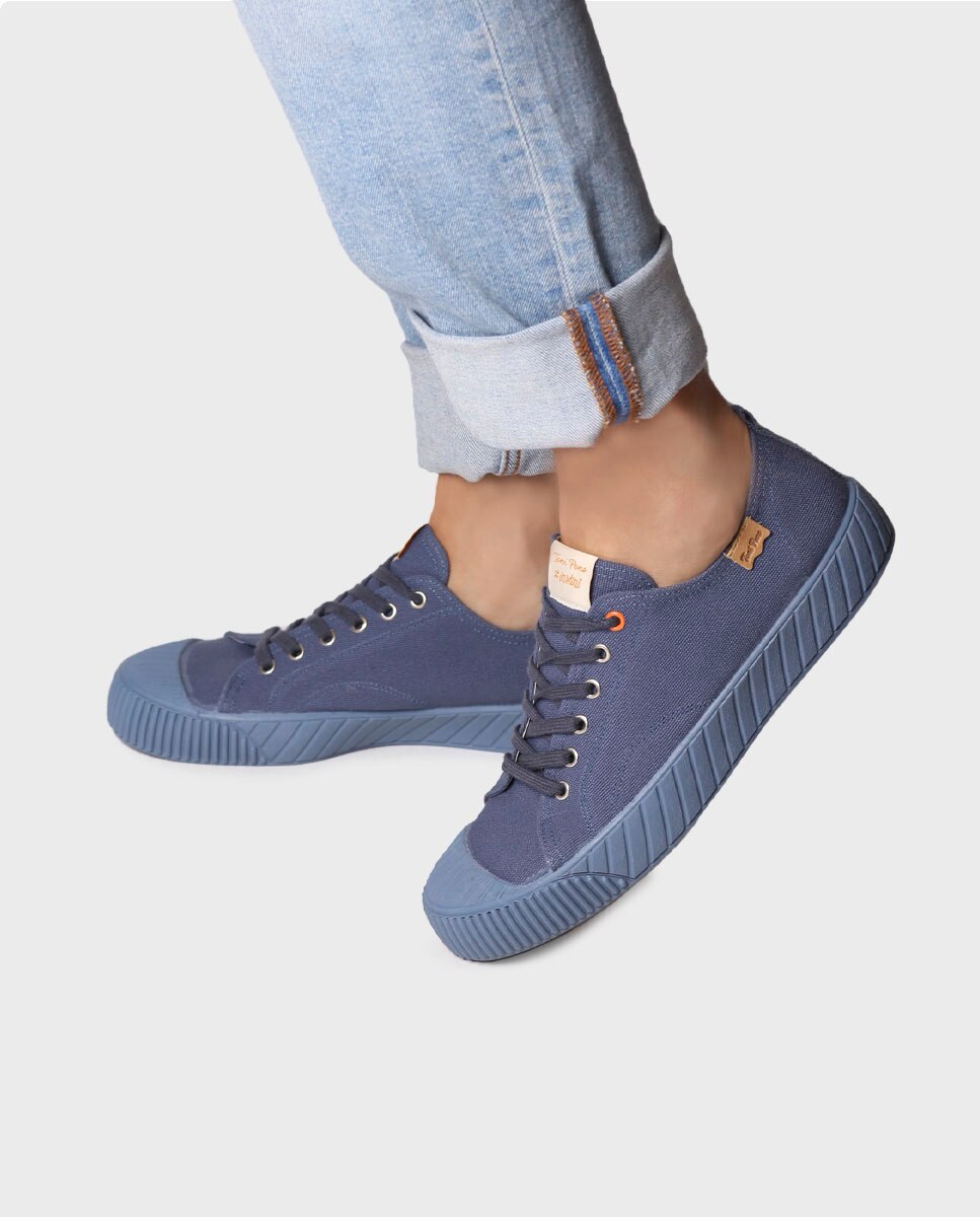 Zapatillas de lona de hombre de algodón - Toni Pons - Azul Azul-2