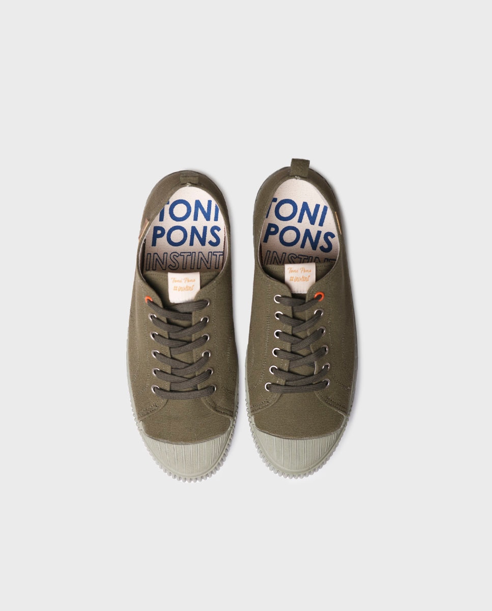 Zapatillas de lona de hombre de algodón - Toni Pons - Verde Verde-2