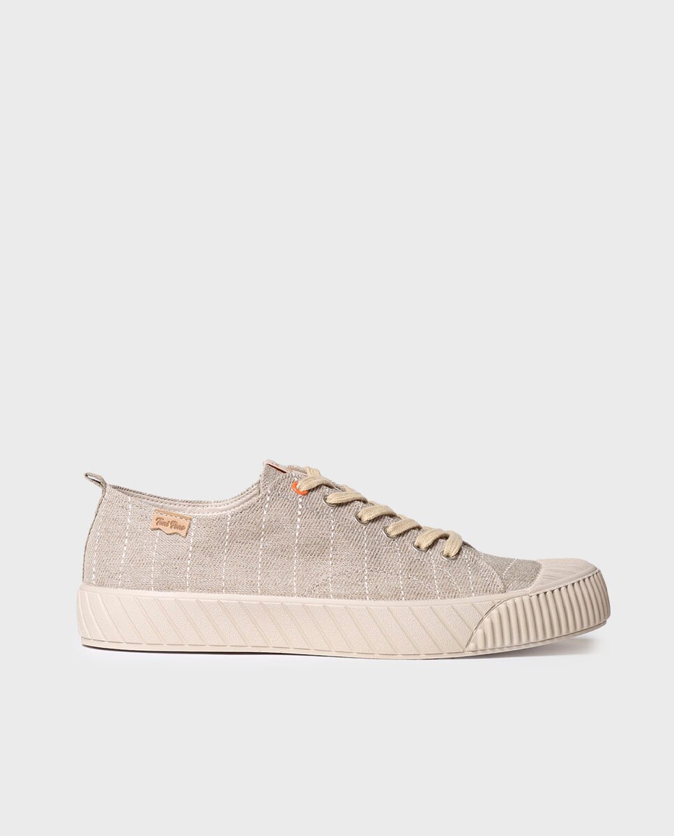 Zapatillas de lona de hombre a rayas - Toni Pons - Beige Beige-1