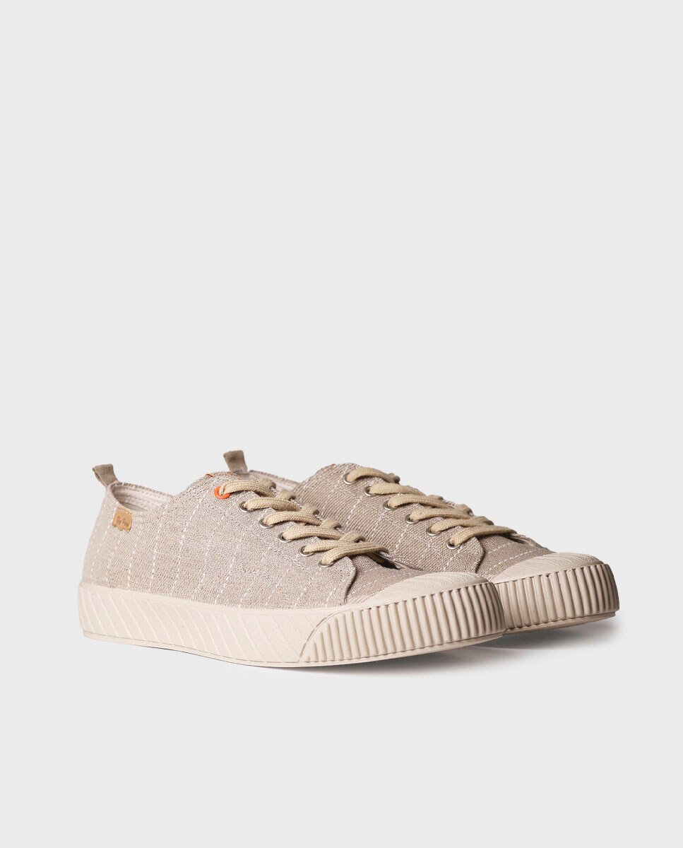Zapatillas de lona de hombre a rayas - Toni Pons - Beige Beige-4