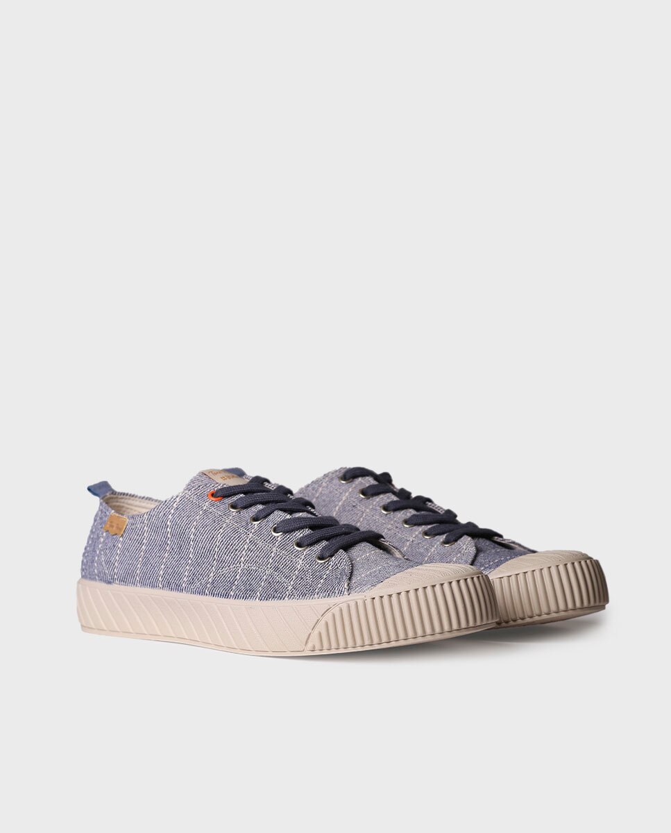 Zapatillas de lona de hombre a rayas - Toni Pons - Azul marino Azul marino-4