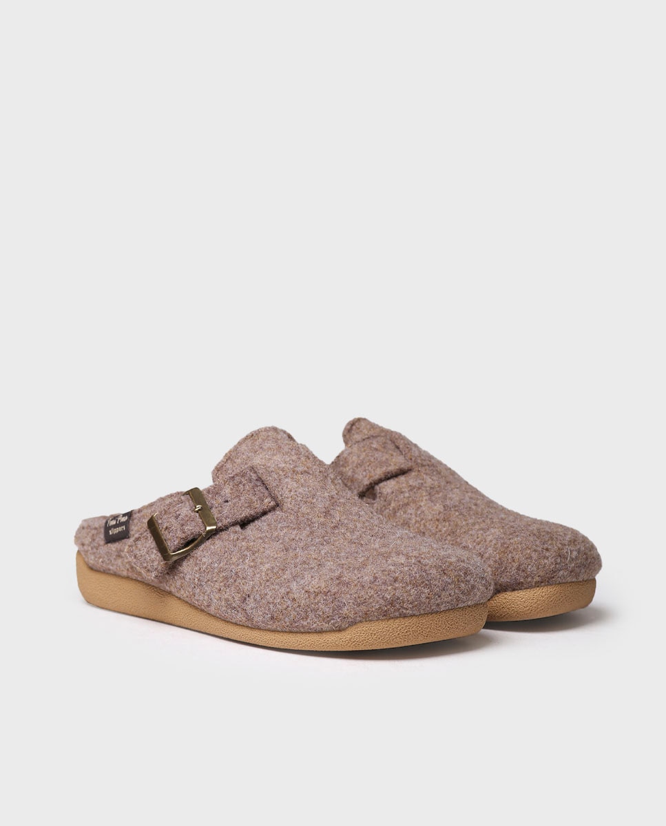 Zapatillas de casa cerradas de mujer de fieltro Topo Toni Pons Topo-2