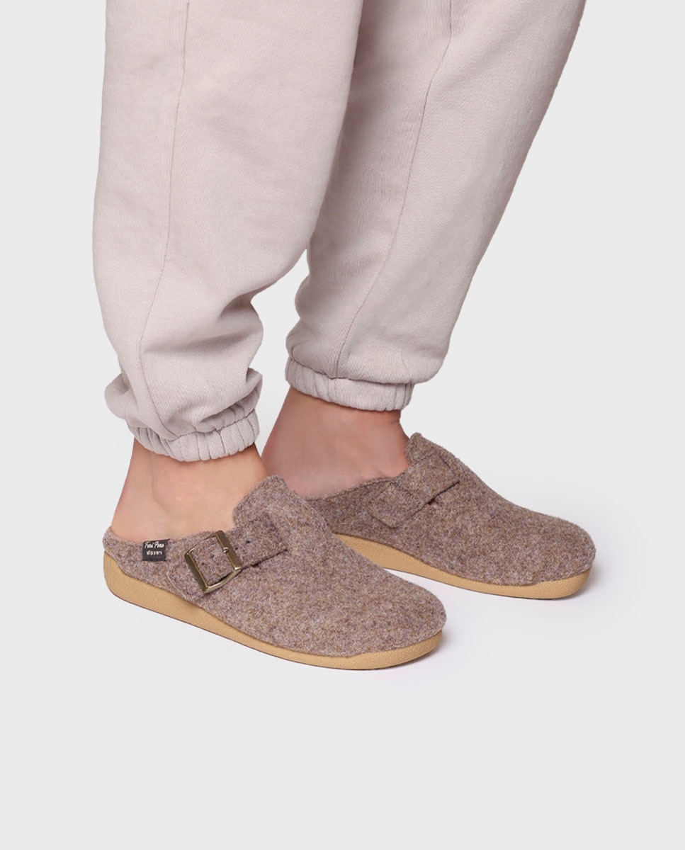 Zapatillas de casa cerradas de mujer de fieltro Topo Toni Pons Topo-4