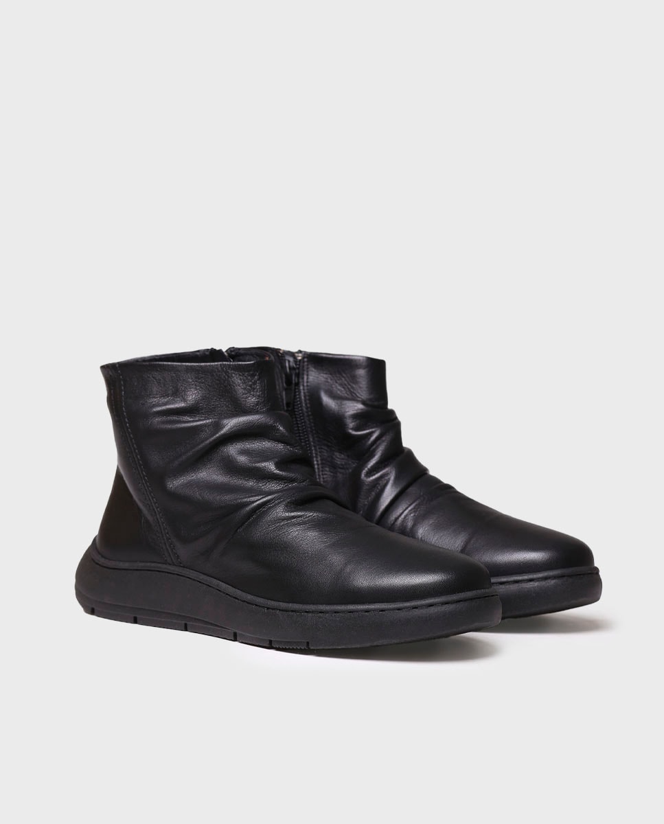 Lucky Brand Botas Chelsea Pogan Para Mujer, Cuero Negro, 5 US