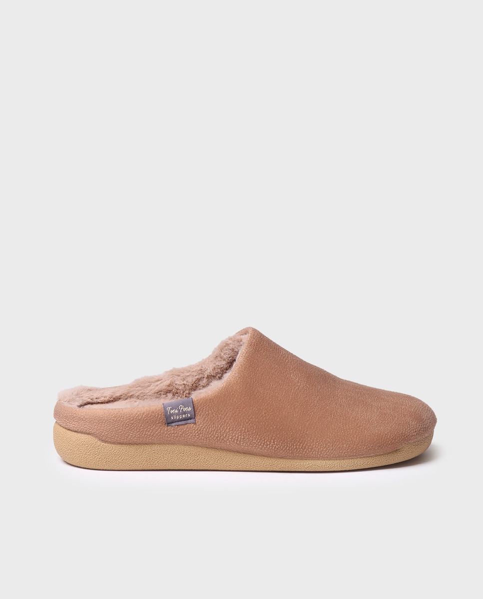 Imagen 1 de Zapatillas de casa de hombre tipo zueco - Marrón claro Marrón claro