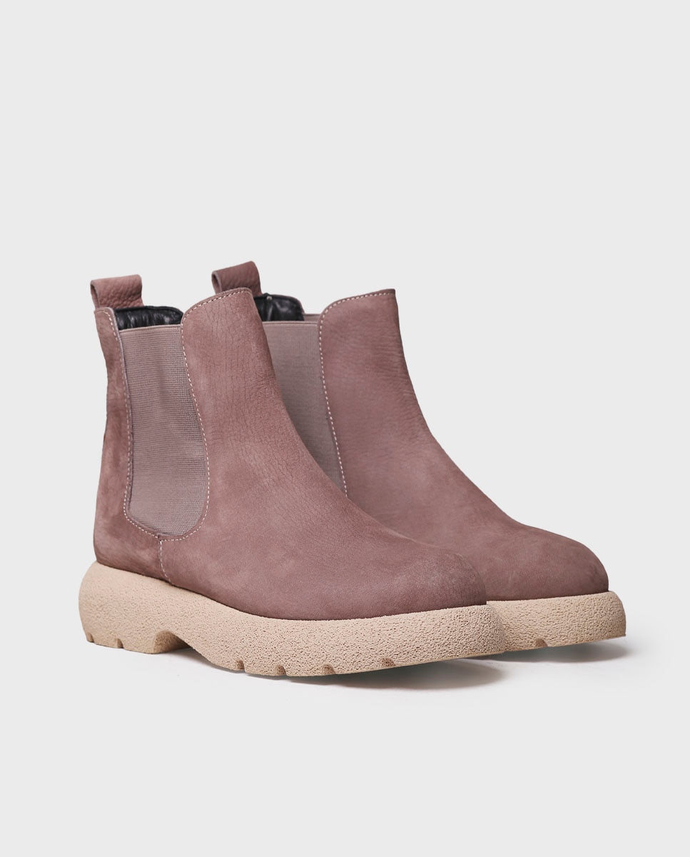 Imagen 2 de Botines de mujer de piel con elásticos - Topo Topo