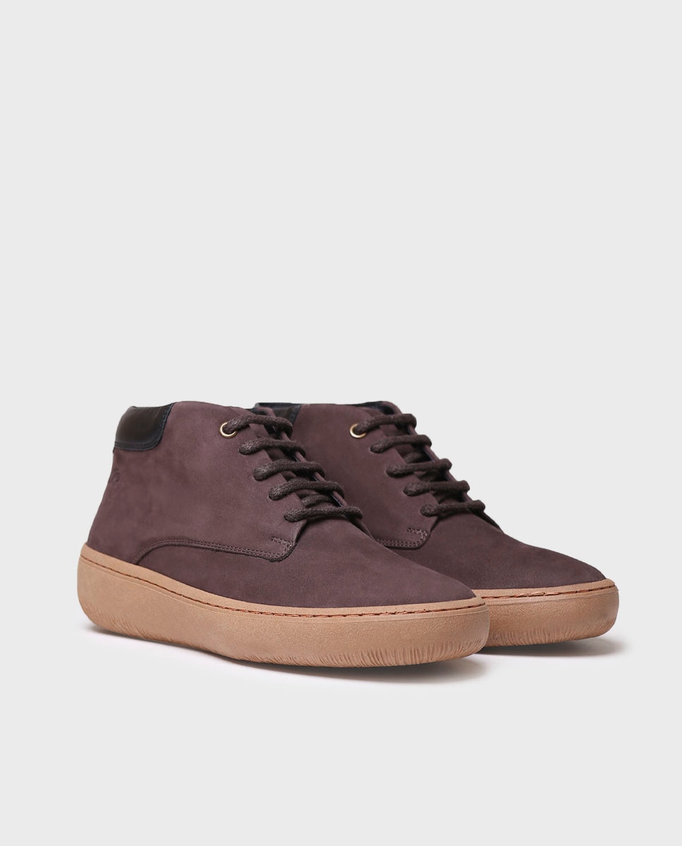 Botines de mujer de piel con cordones - Toni Pons - Marrón oscuro Marrón oscuro-2