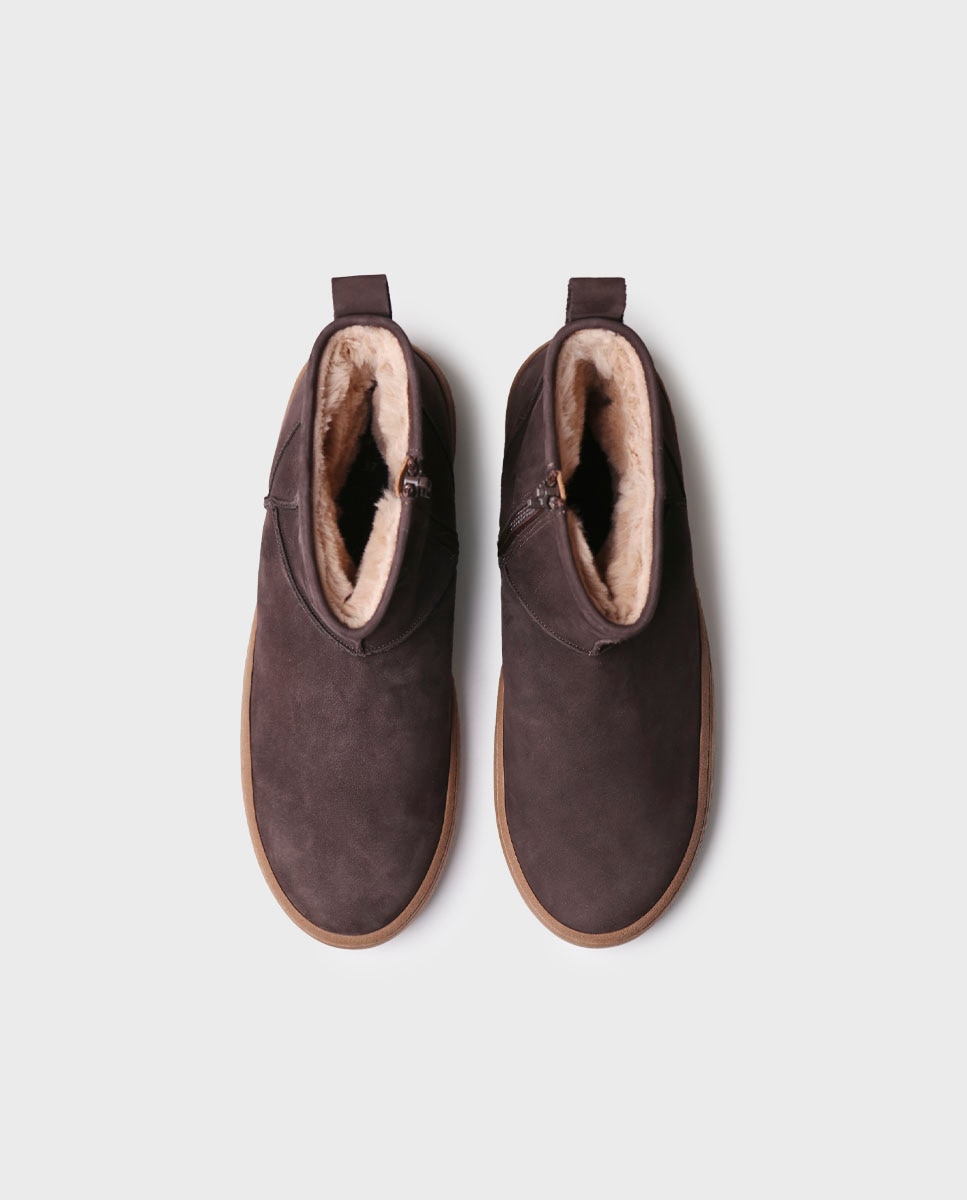 Botines de mujer de piel con cremallera - Toni Pons - Marrón oscuro Marrón oscuro-3