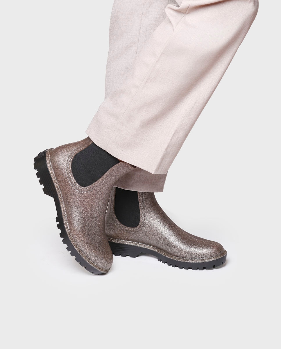 Botines de agua de mujer de caña baja - Toni Pons - Oro Oro-4