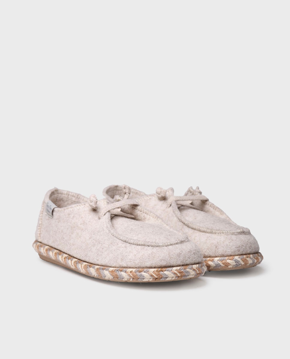 Zapatillas de casa cerradas de mujer de fieltro - Toni Pons - Crudo Crudo-2