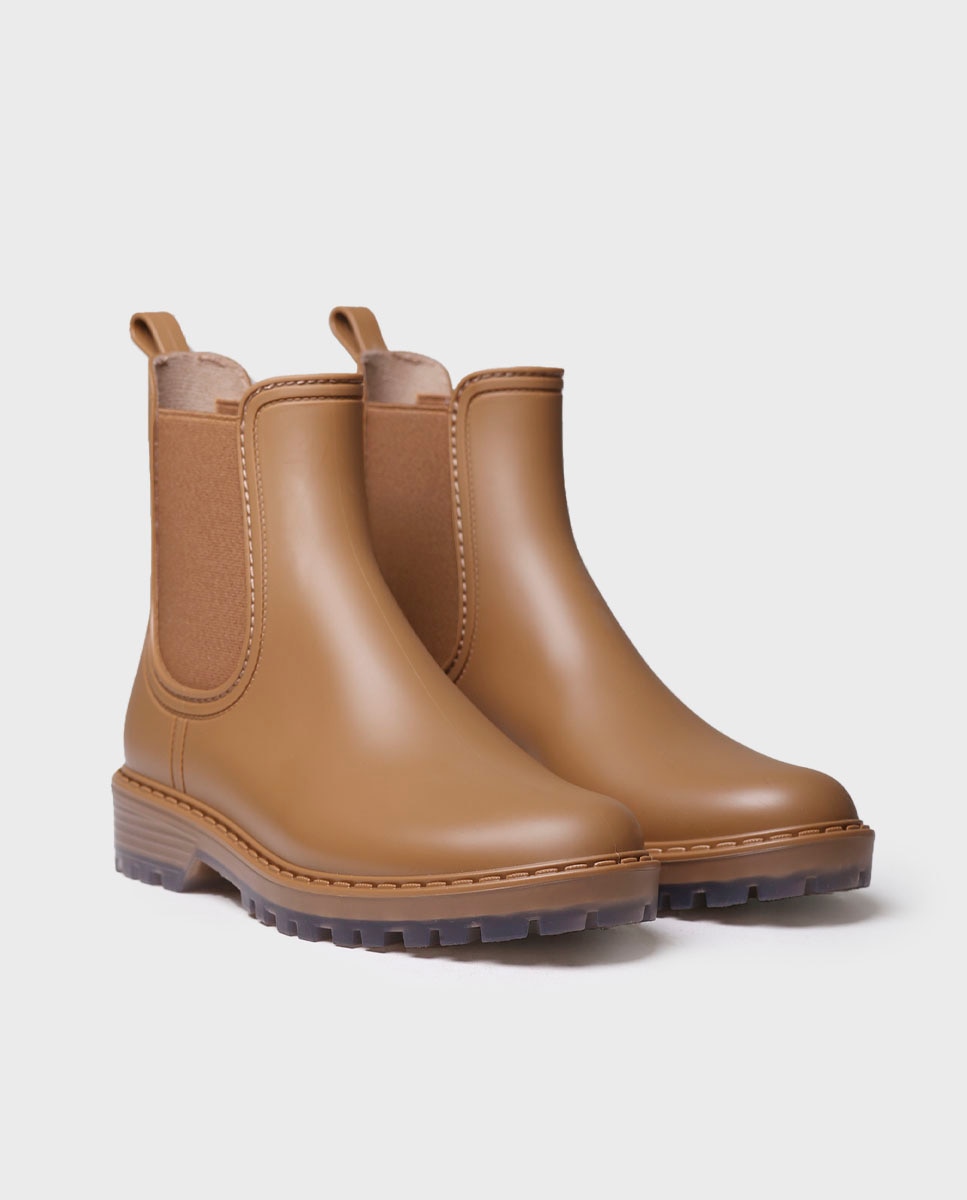 Botines de agua de mujer de caña baja - Marrón claro Marrón claro-2