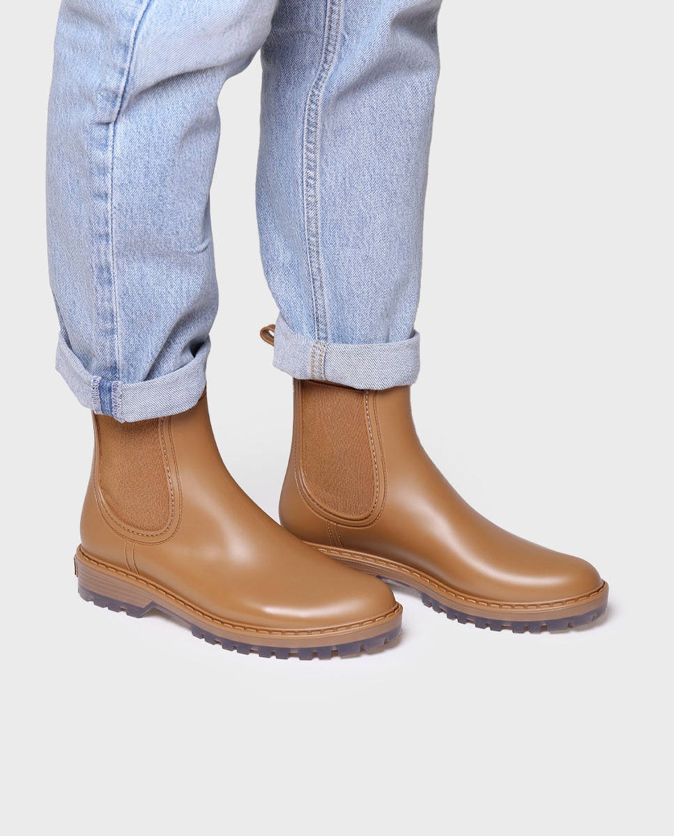 Botines de agua de mujer de caña baja - Marrón claro Marrón claro-4