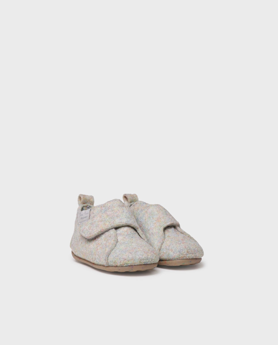 Zapatillas de casa cerradas de bebés de fieltro reciclado - Toni Pons - Multicolor Multicolor-2