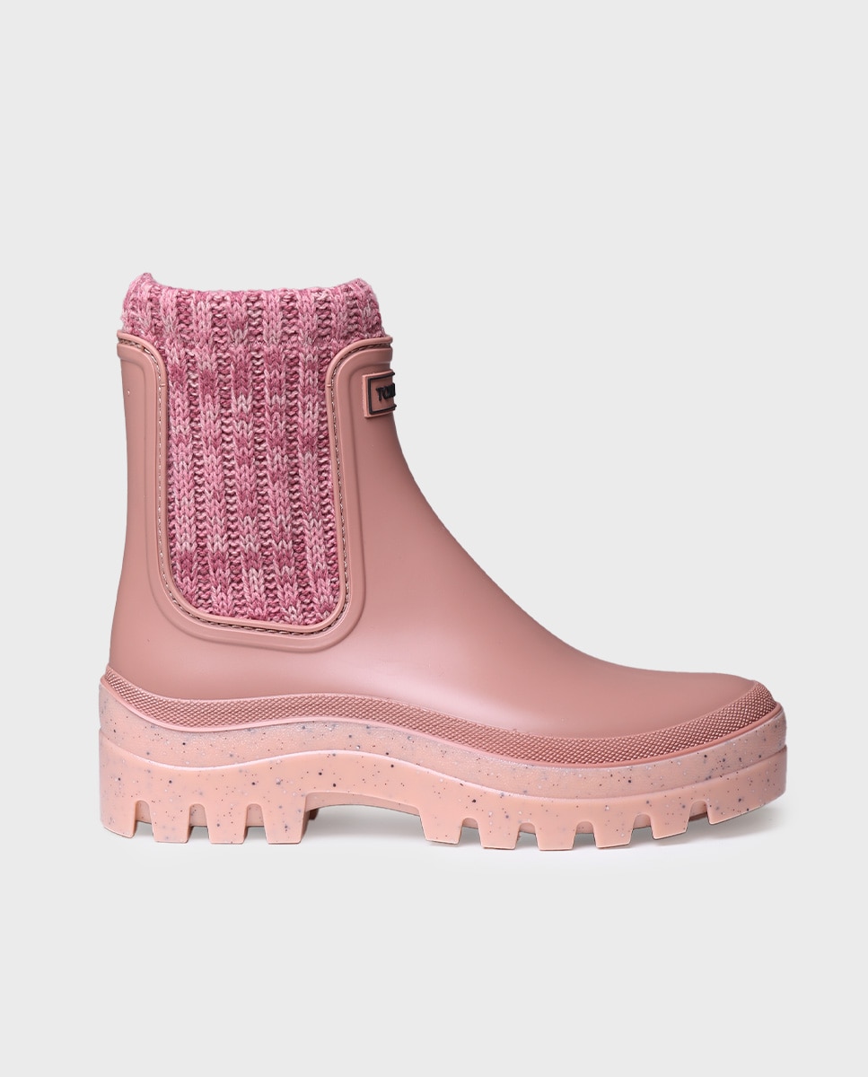 Botines de agua de mujer con plataforma - Toni Pons - Rosa Rosa-1