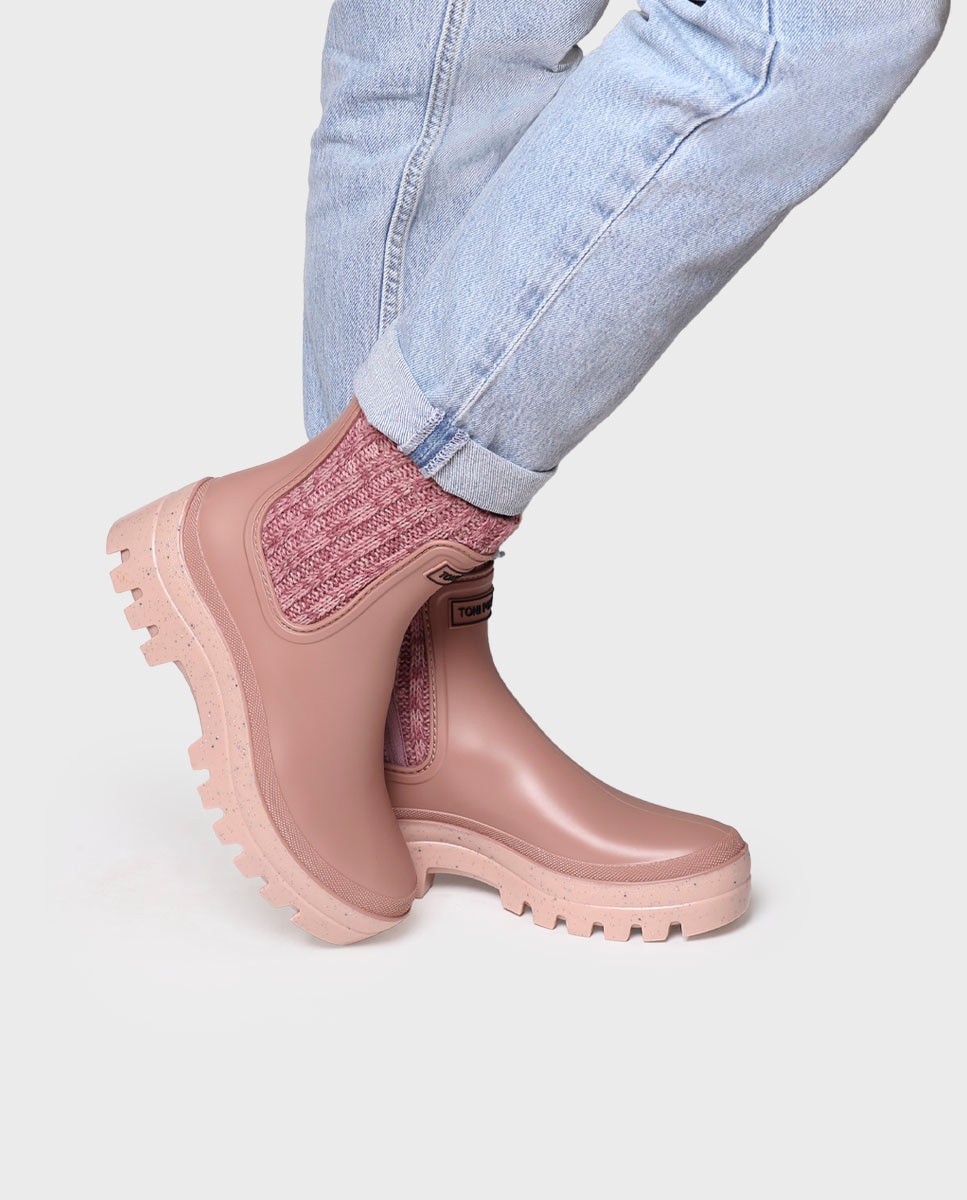 Botines de agua de mujer con plataforma - Toni Pons - Rosa Rosa-4