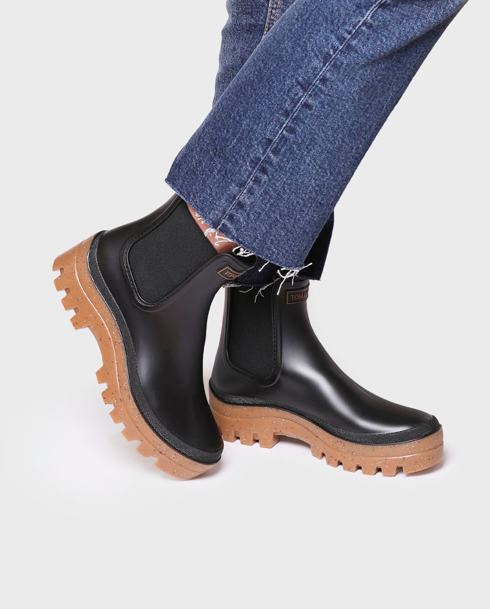 Botines de agua de mujer con plataforma - Toni Pons - Marrón claro Marrón claro-4