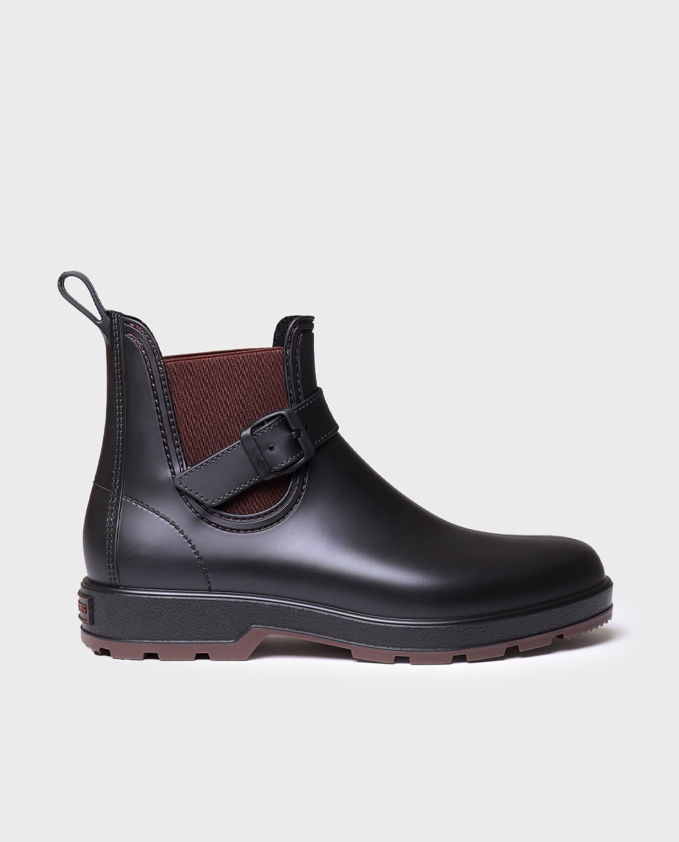 Botins de Água com Elástico Castanho-1