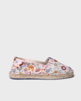 Alpargatas Planas Toni Pons Para Mujer - Tela Lona Con Suela De Esparto, Diseño Casual Hawaii, Talla 41