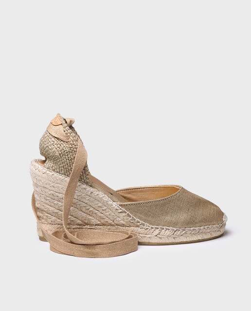 Imagen 0 de Alpargatas de cuña de mujer de tejido