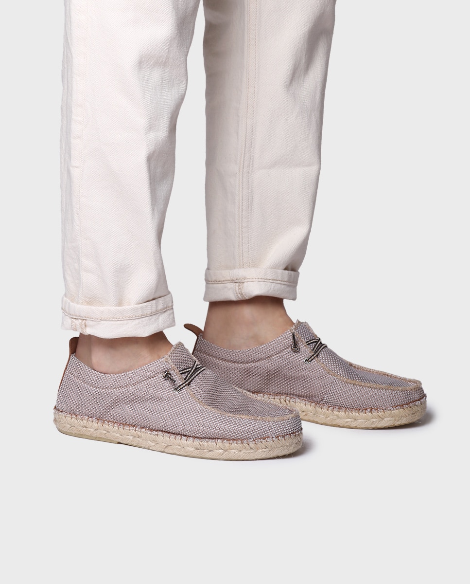 Alpargatas de hombre de tejido - Toni Pons - Gris Gris-2