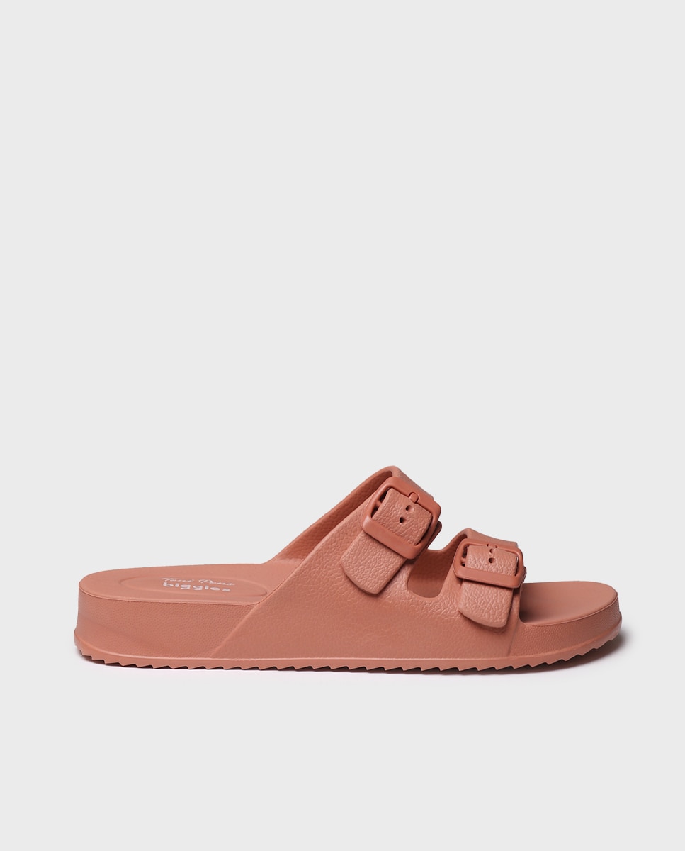 Chanclas de mujer de goma con hebillas - Toni Pons - Naranja Naranja-4