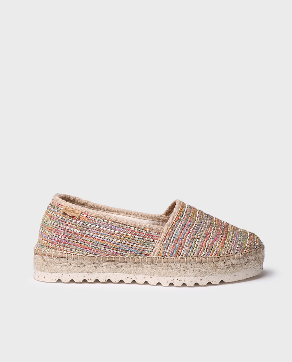 Alpargatas planas de mujer de tejido - Toni Pons - Multicolor Multicolor-1