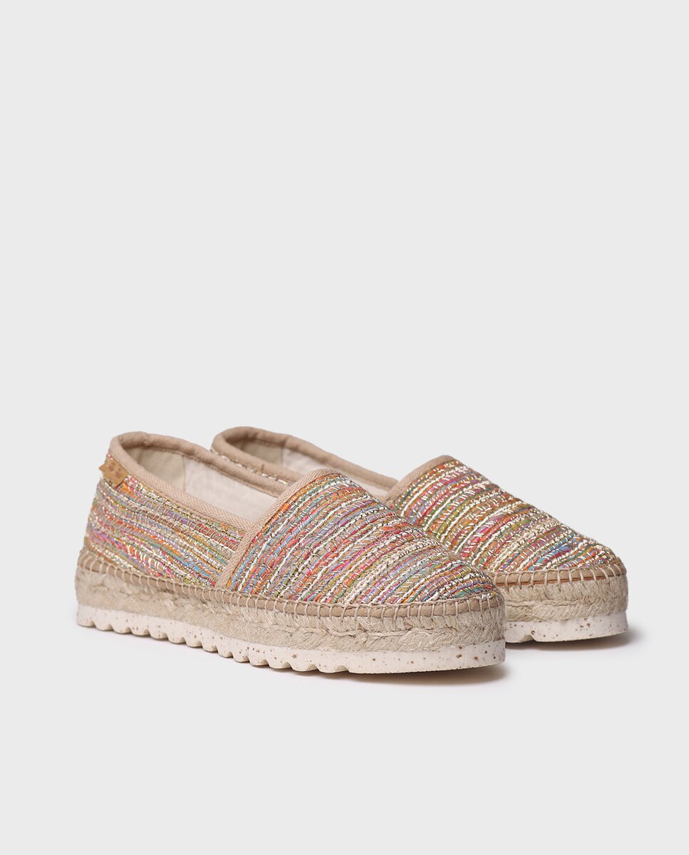 Alpargatas planas de mujer de tejido - Toni Pons - Multicolor Multicolor-4