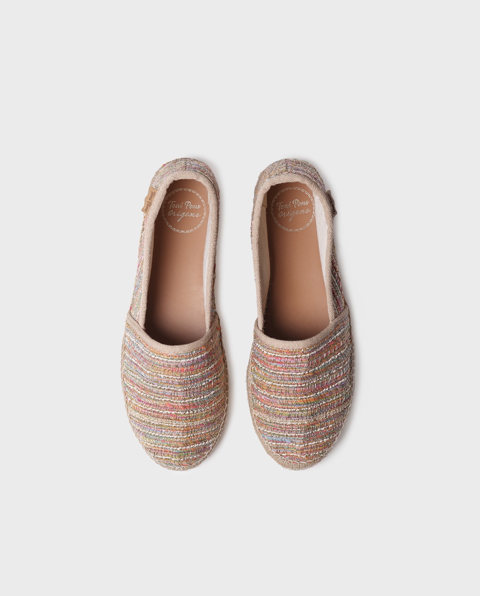 Alpargatas planas de mujer de tejido - Toni Pons - Multicolor Multicolor-3