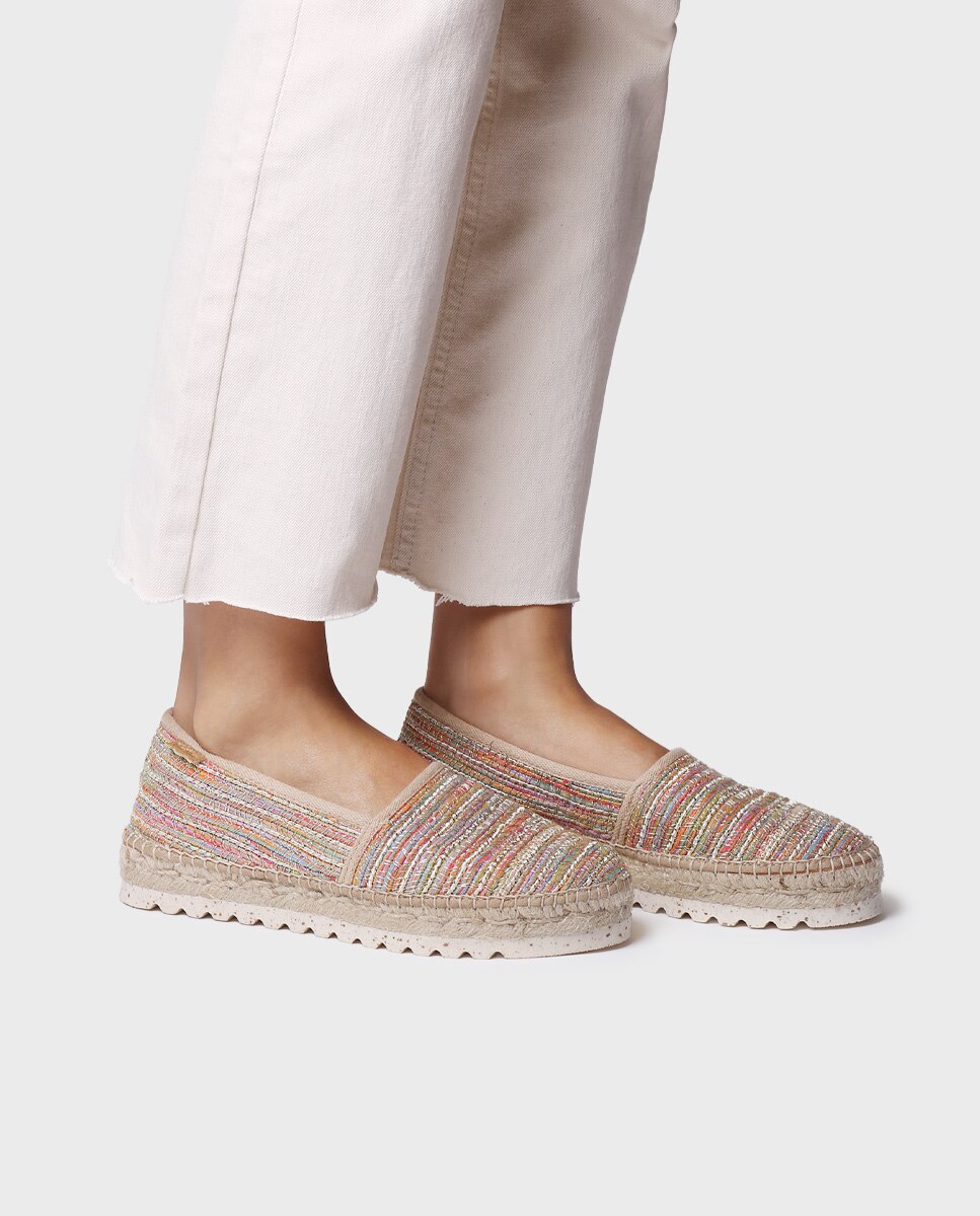 Alpargatas planas de mujer de tejido - Toni Pons - Multicolor Multicolor-2