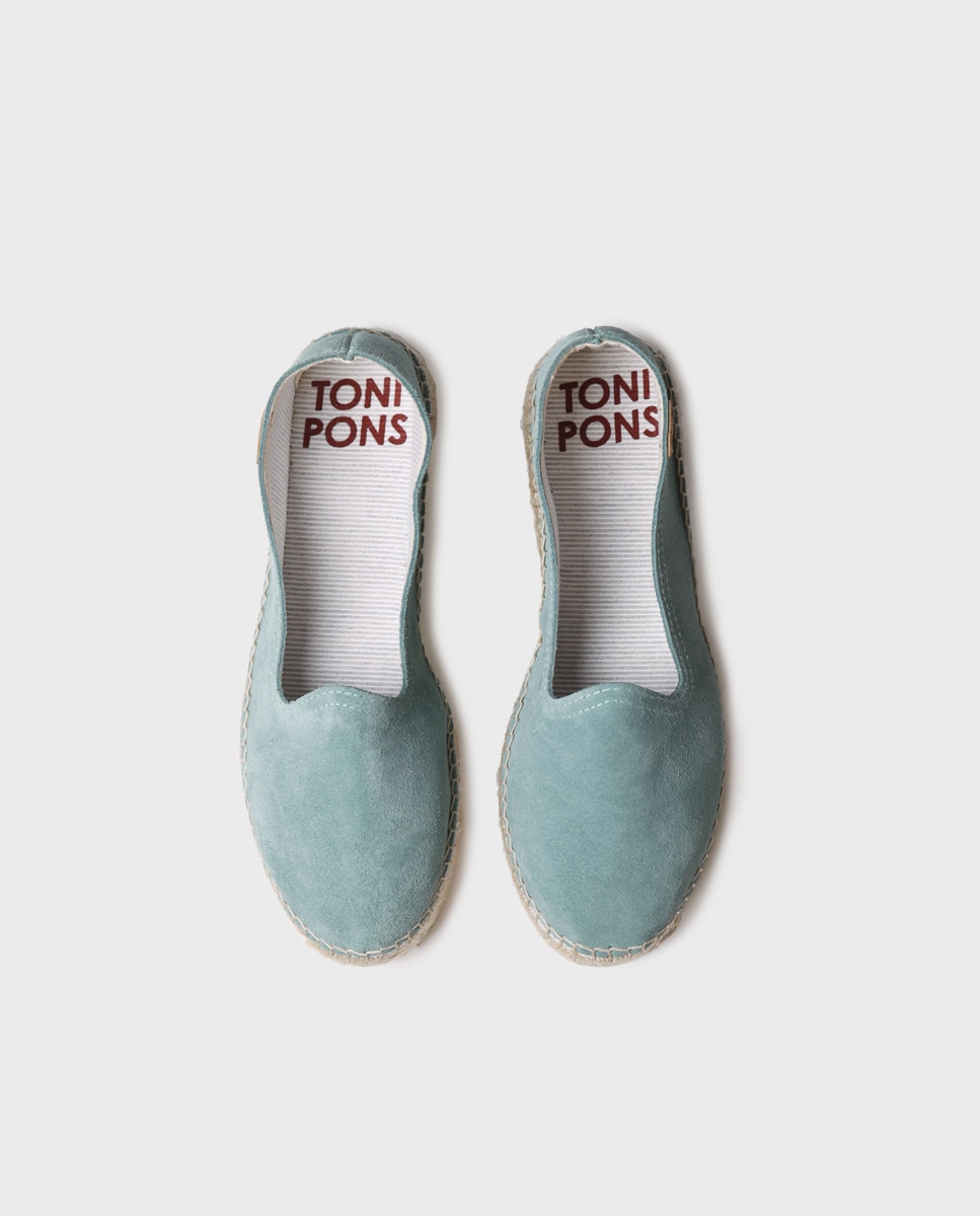 Alpargatas planas de mujer de serraje - Toni Pons - Verde Verde-3