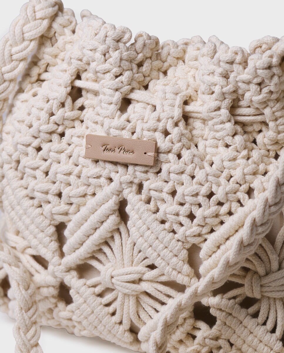 Bandolera de mujer con cierre fruncidor - Toni Pons - Beige Beige-3