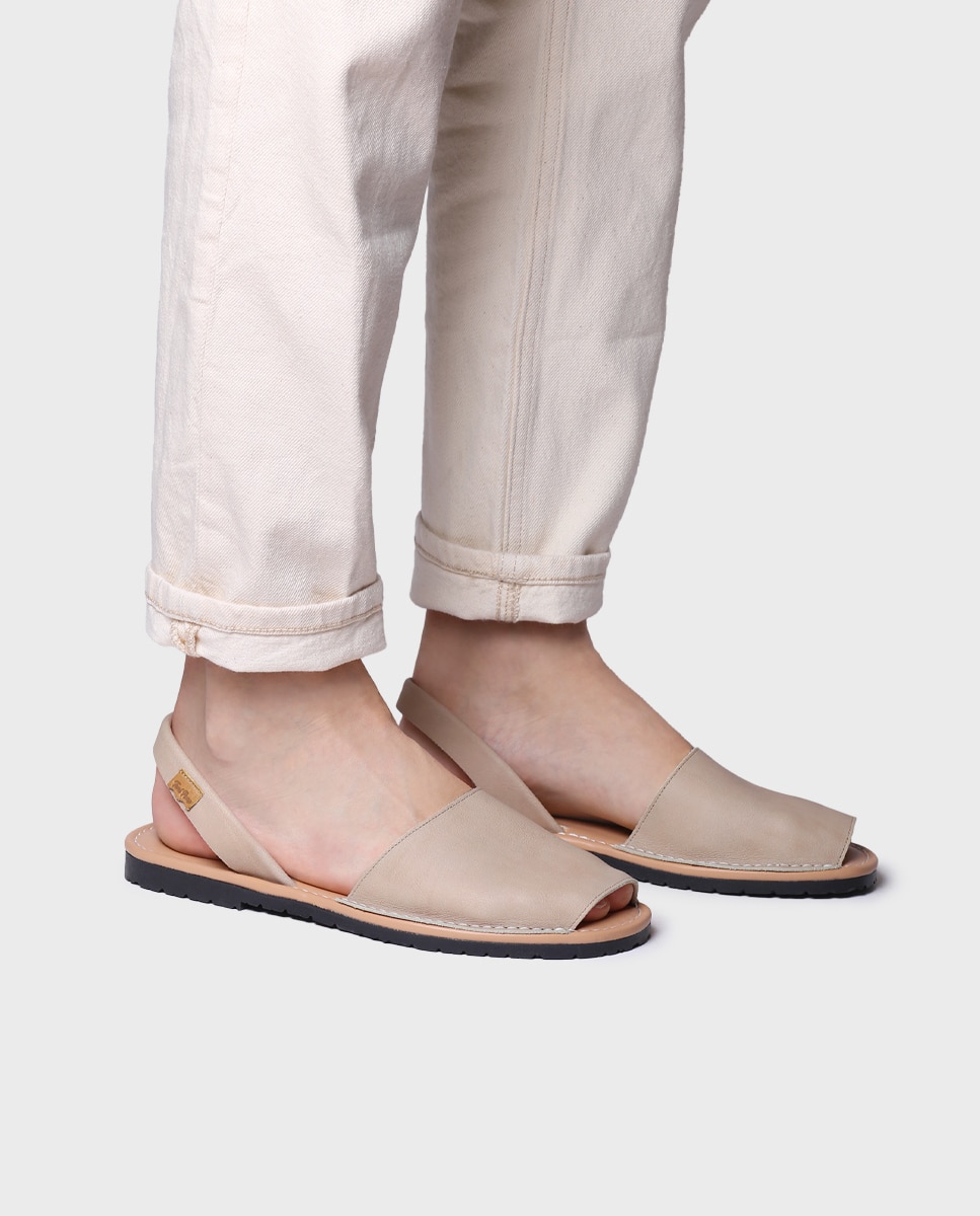 Menorquinas de hombre de piel en tonos neutros - Toni Pons - Gris Gris-2