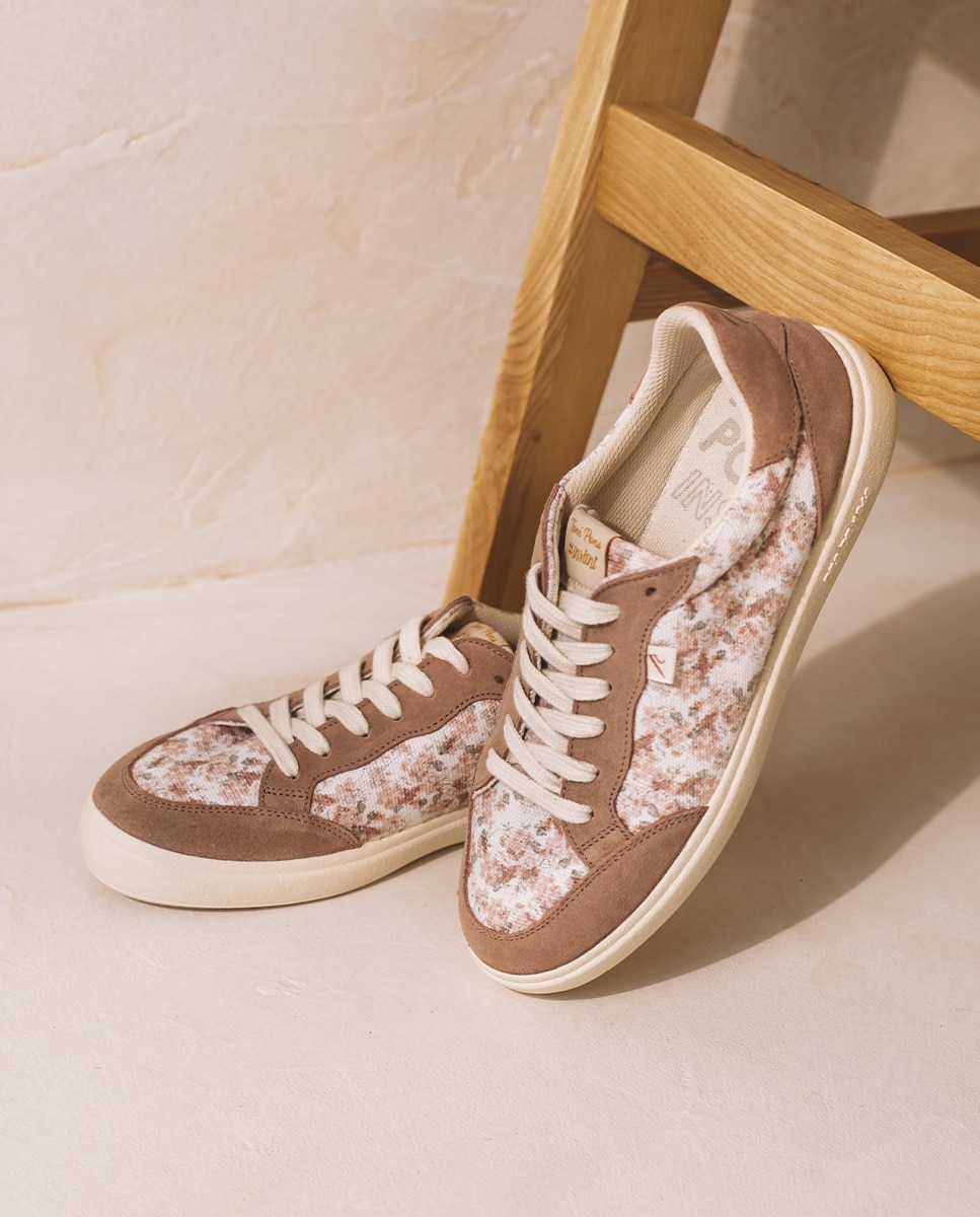 Zapatillas de lona de mujer de tejido - Toni Pons - Rosa Rosa-1