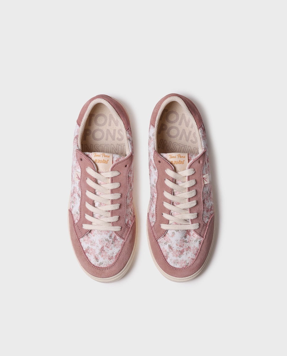 Zapatillas de lona de mujer de tejido - Toni Pons - Rosa Rosa-5