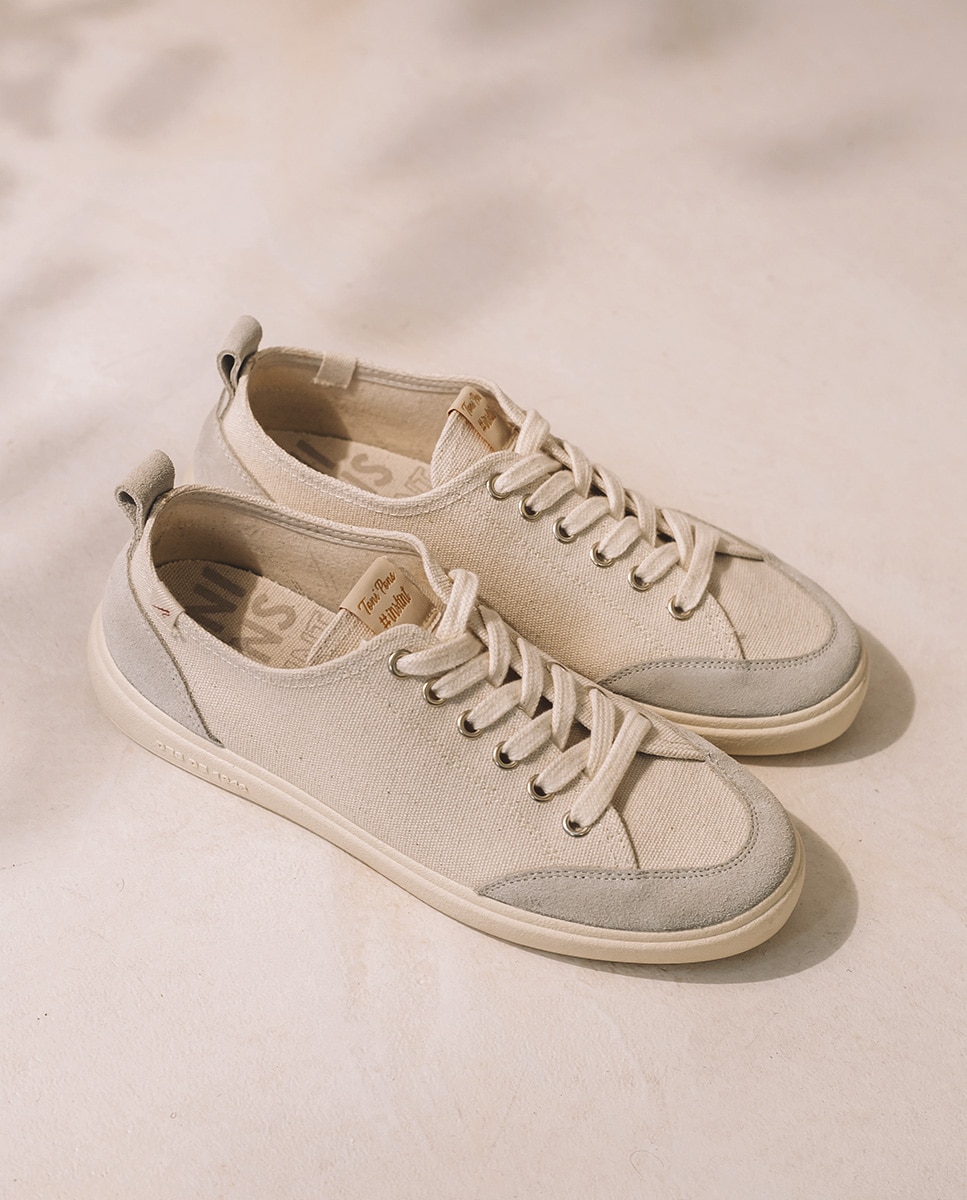 Zapatillas de lona de mujer de tejido - Toni Pons - Crudo Crudo-1