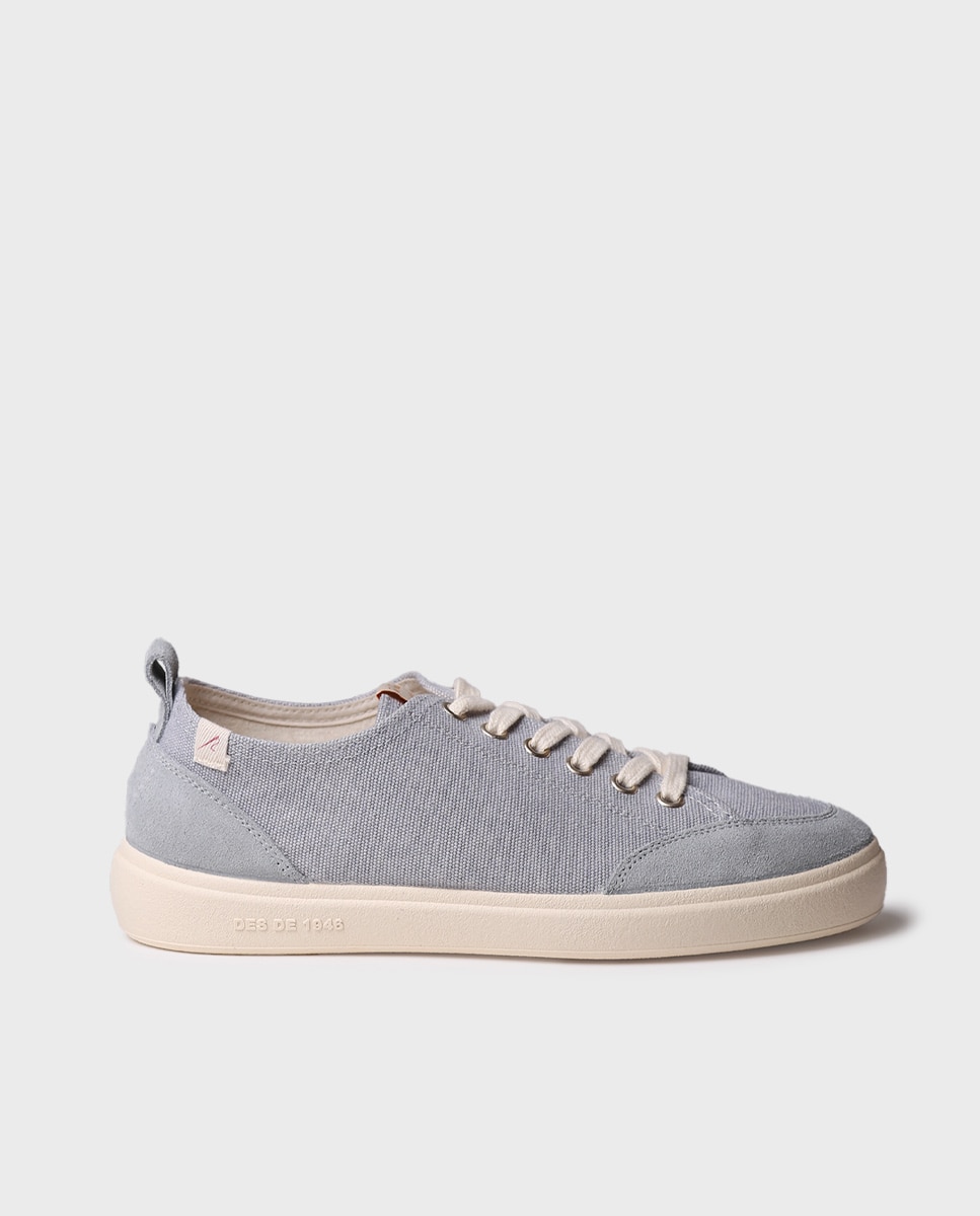 Zapatillas de lona de mujer de tejido - Toni Pons - Azul claro Azul claro-4