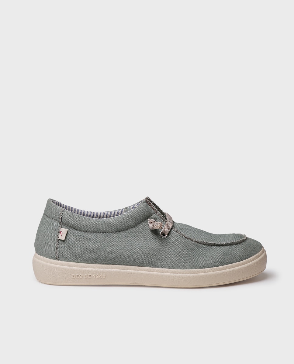 Zapatillas de lona de mujer de tejido - Toni Pons - Verde Verde-1