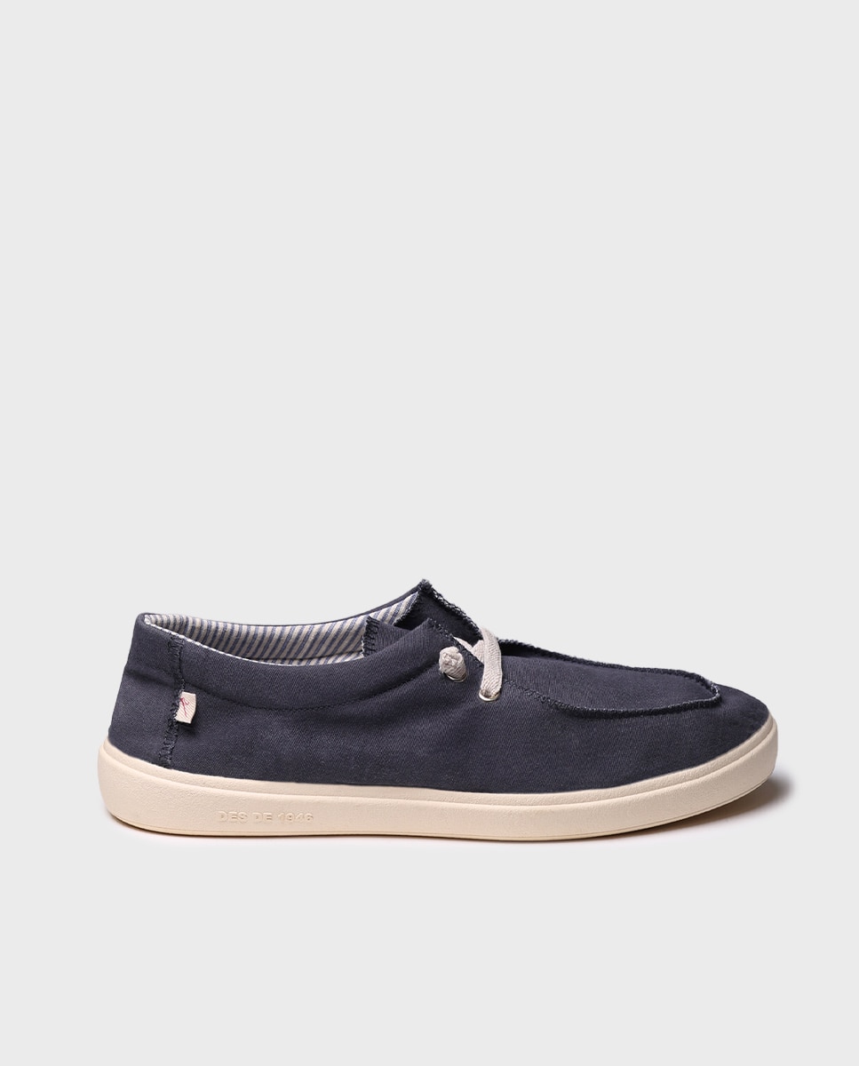 Zapatillas de lona de hombre de tejido - Toni Pons - Azul marino Azul marino-1