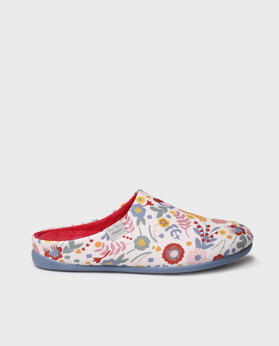Zapatillas de casa abiertas de mujer de tejido - Toni Pons - Multicolor Multicolor-4